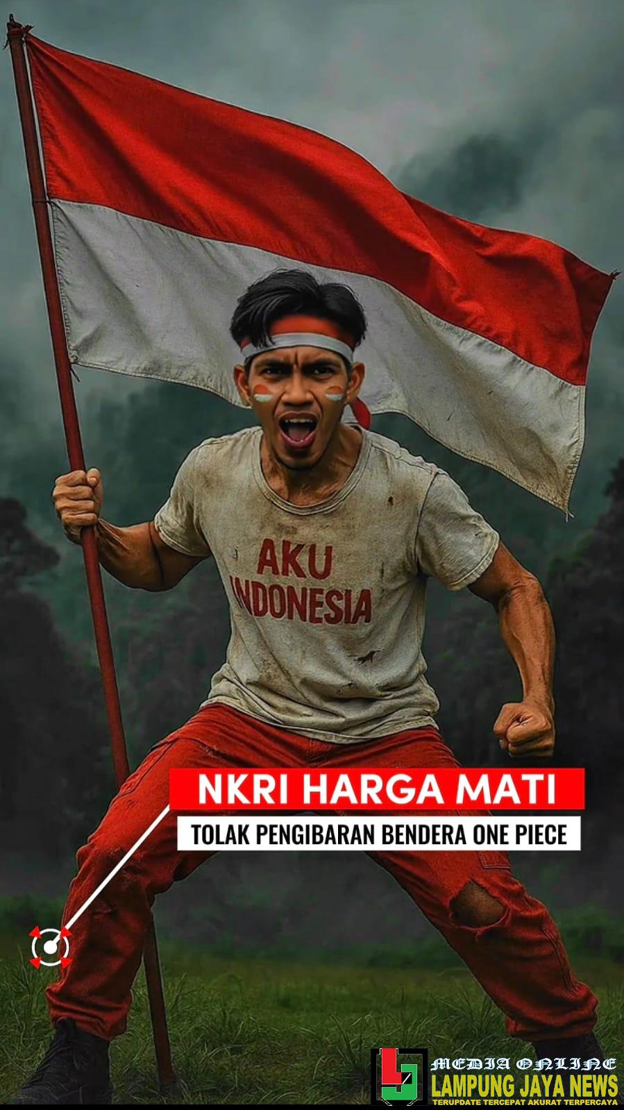 Tegas, Parosil Mabsus Larang Pengibaran Bendera One Piece di Lampung Barat