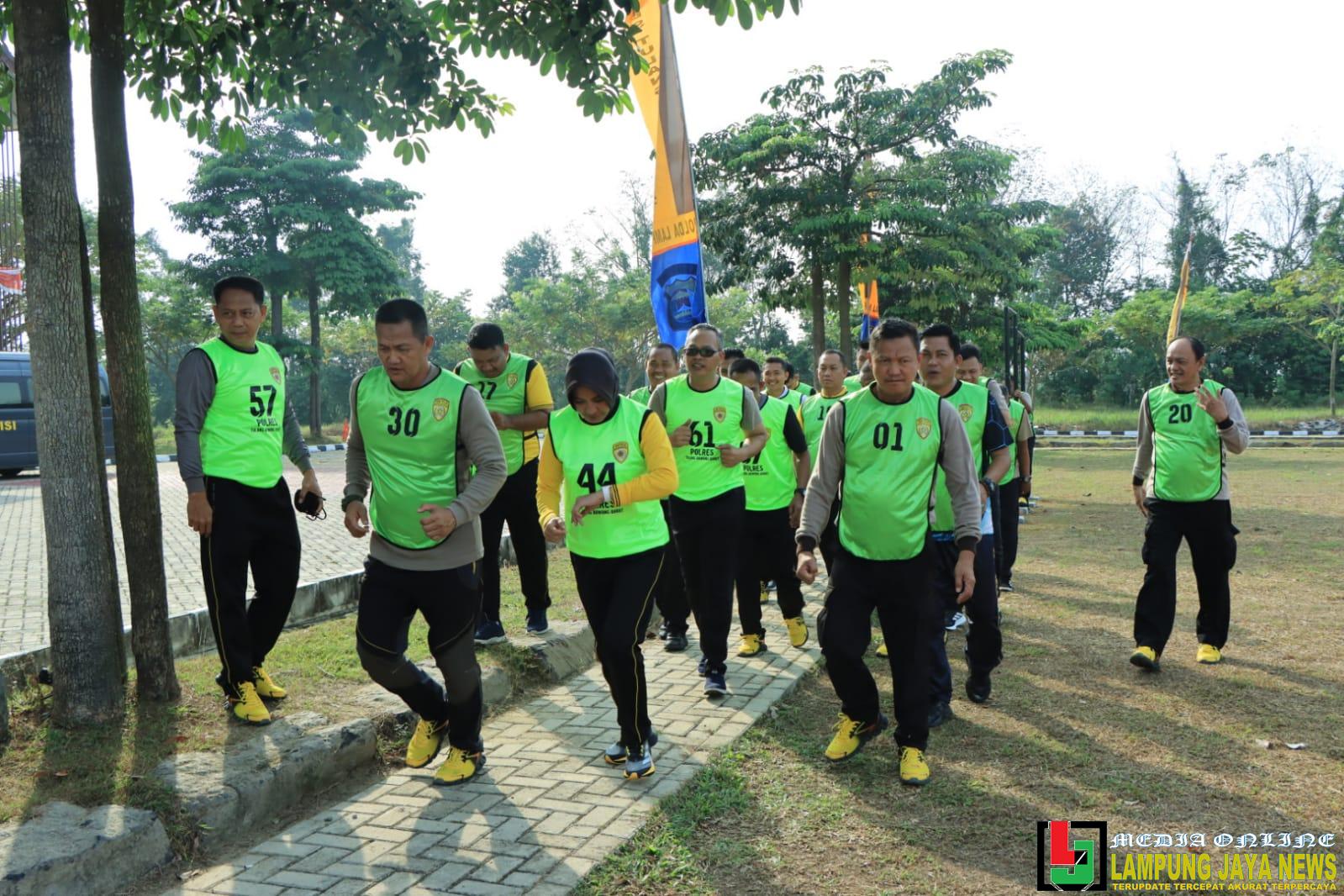 Polres Tulang Bawang Barat Gelar Tes Kesamaptaan Jasmani, Untuk menjaga Kebugaran Fisik Personel