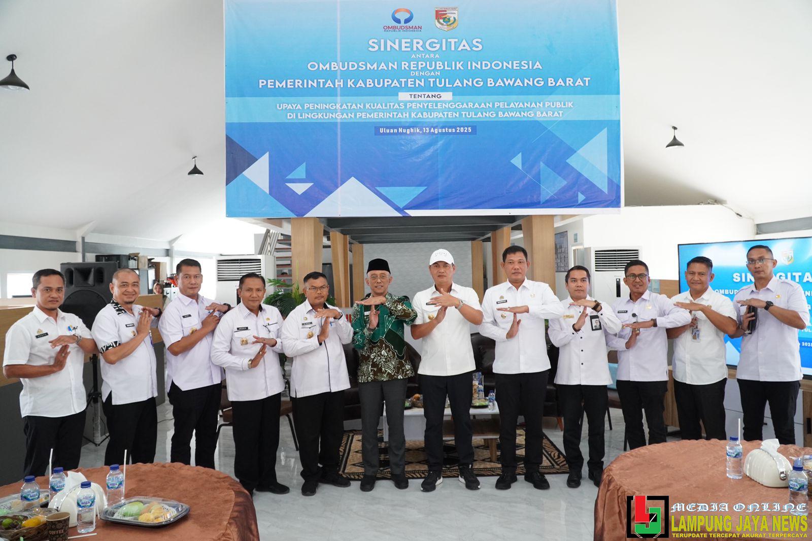 Pemkab Tubaba Perkuat Sinergi dengan Ombudsman, Siap Lakukan Lompatan Kualitas Pelayanan Publik