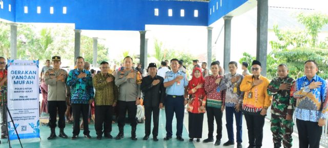 Kapolri Luncurkan Gerakan Pangan Murah Serentak, Polres Tulang Bawang Barat Salurkan 2 Ton Beras untuk Warga