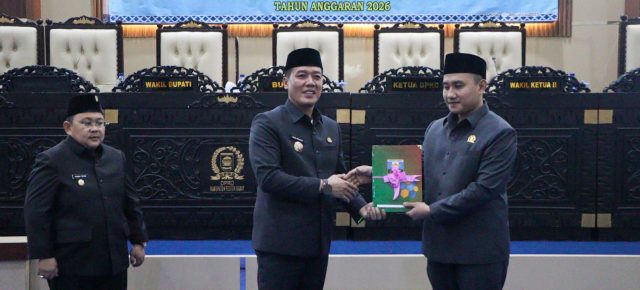 Bupati Dedi Irawan Hadiri Rapat Paripurna Penyampaian Nota Pengantar KUA-PPAS APBD 2026