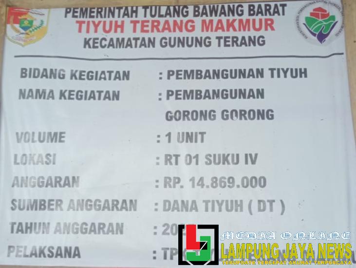 Pembangunan Gorong-Gorong Jadi Prioritas Fisik Tiyuh Terang Makmur Tahun 2025 Pembangunan Gorong-Gorong Jadi Prioritas Fisik Tiyuh Terang Makmur Tahun 2025