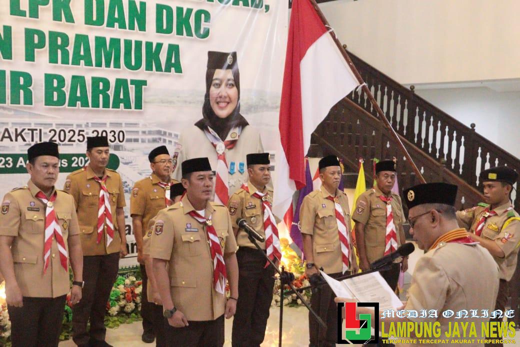 Ketua Harian Kwarda Lampung, Lantik Tiga Struktur Kepengurusan Gerakan Pramuka Pesisir Barat Ketua Harian Kwarda Lampung, Lantik Tiga Struktur Kepengurusan Gerakan Pramuka Pesisir Barat