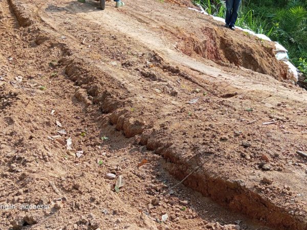 Proyek Jalan Lingkungan Di Tiyuh Gunung sari Diduga Tak Transparan, Baru Sebulan Dibangun Sudah Jebol Proyek Jalan Lingkungan Di Tiyuh Gunung sari Diduga Tak Transparan, Baru Sebulan Dibangun Sudah Jebol