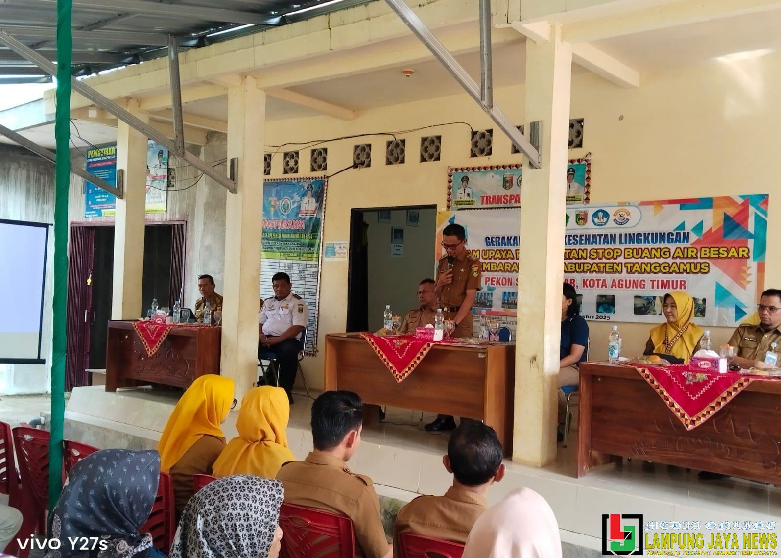 Wabup Tanggamus Hadiri Gerakan Sadar Kesehatan Lingkungan dan Tinjau Lokasi Jamban Warga di Pekon Sukabanjar Wabup Tanggamus Hadiri Gerakan Sadar Kesehatan Lingkungan dan Tinjau Lokasi Jamban Warga di Pekon Sukabanjar