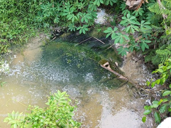 Oknum Polisi Diduga Pemilik Lapak Karet Yang Buang Limbah ke Sungai. Oknum Polisi Diduga Pemilik Lapak Karet Yang Buang Limbah ke Sungai.