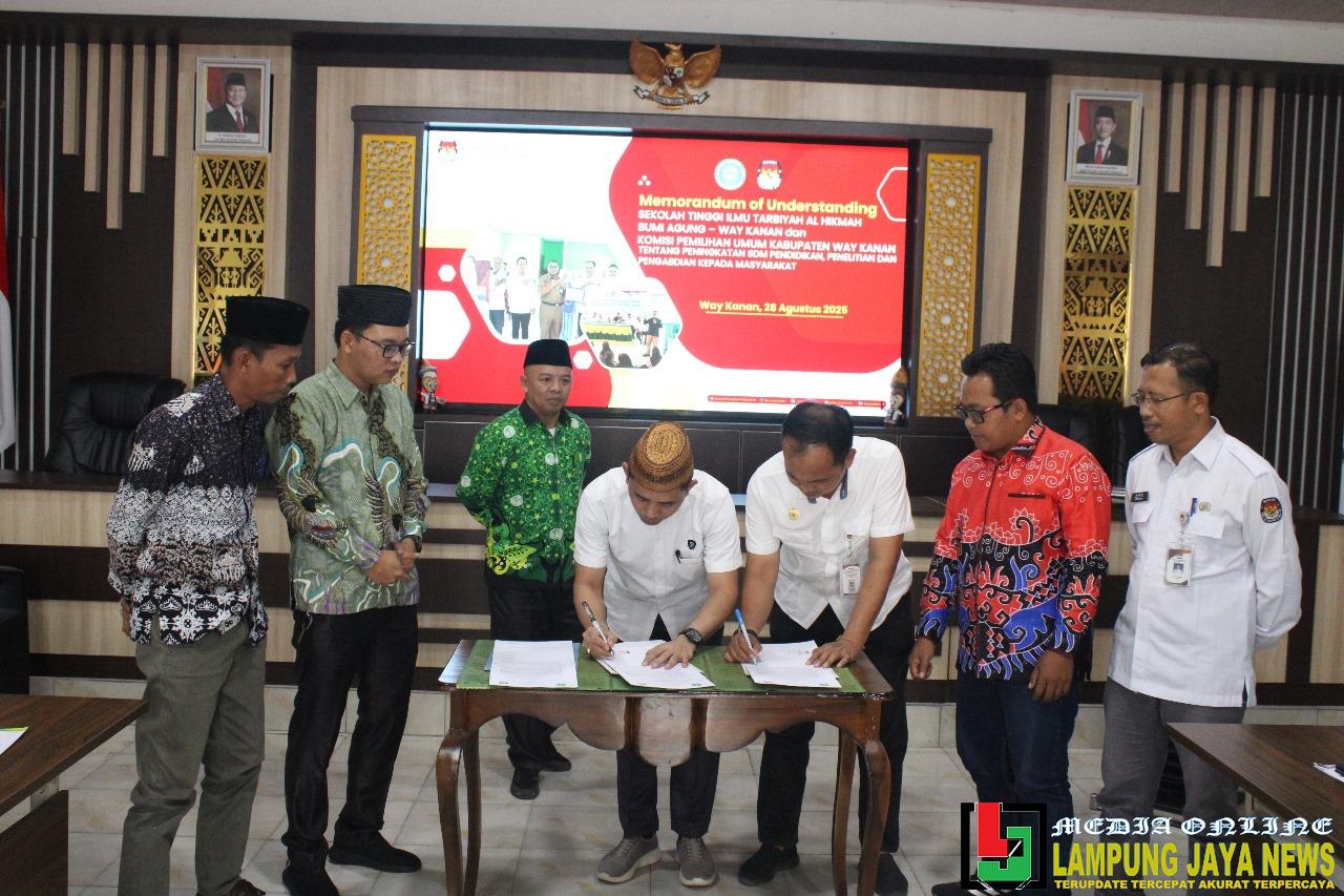 Gelar MoU Bersama STIT Al-Hikmah, KPU Way Kanan Dukung Peningkatan Kualitas Sumber Daya Manusia Gelar MoU Bersama STIT Al-Hikmah, KPU Way Kanan Dukung Peningkatan Kualitas Sumber Daya Manusia