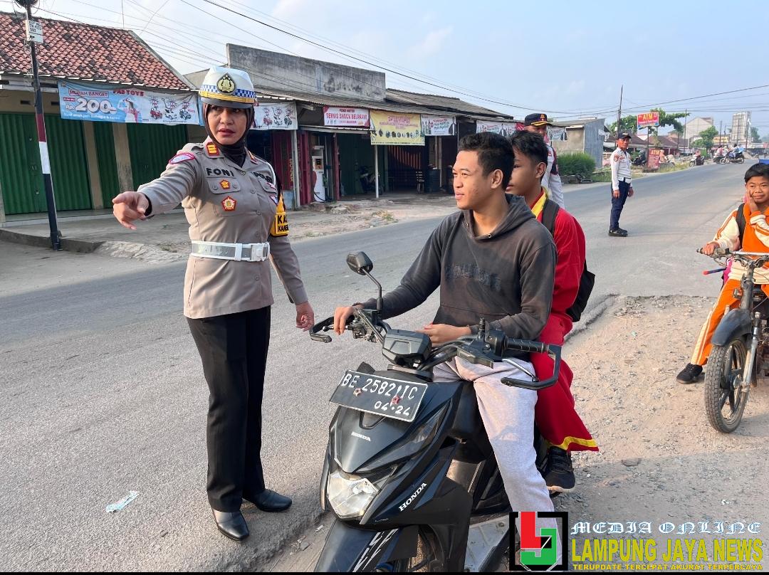 Satlantas Polres Tulang Bawang Barat, Dalam Ops Patuh Krakatau 2025 mencatat Hampir 1.505 Pelanggaran