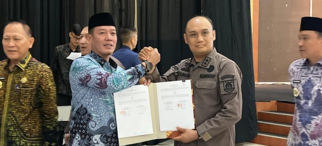 Bupati Dedi Irawan Hadiri Penandatanganan Perjanjian Kerjasama Kajari Se-Provinsi Lampung