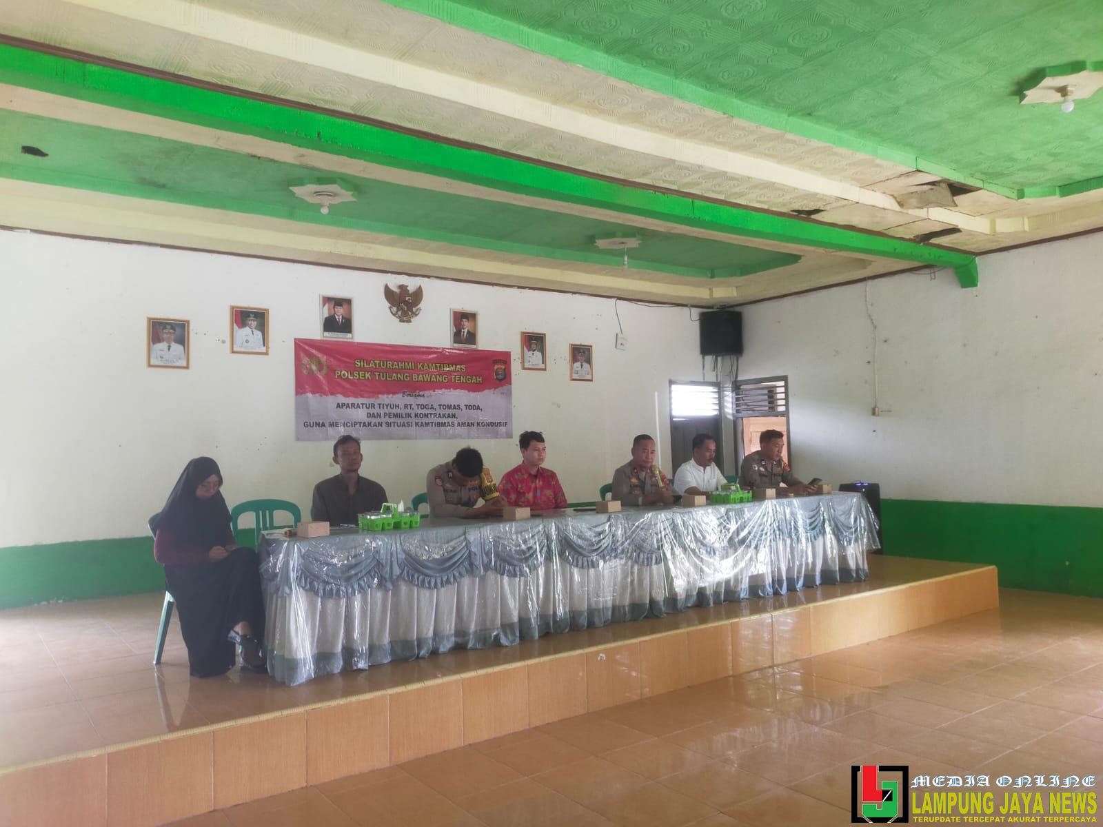 Kapolsek Tulang Bawang Tengah Silaturahmi Kamtibmas dengan Masyarakat Tiyuh Penumangan Baru,Teguhkan Sinergi dalam Menjaga Kamtibmas