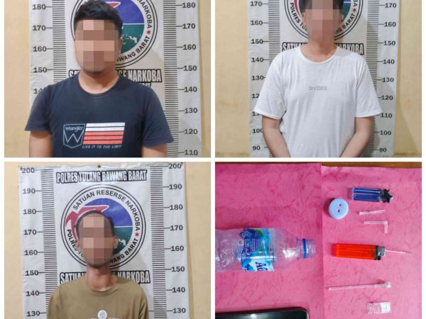 Satresnarkoba Polres Tulang Bawang Barat Amankan 3 (Tiga) Orang Laki-Laki Diduga Lakukan Tindak Pidana Penyalahgunaan Narkoba