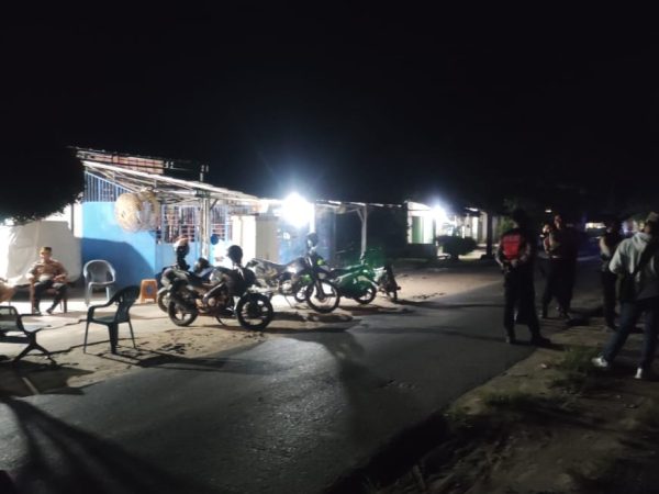 Kapolsek Tulang Bawang Tengah Pimpin Patroli Malam Hari, Antisipasi Gangguan Kamtibmas