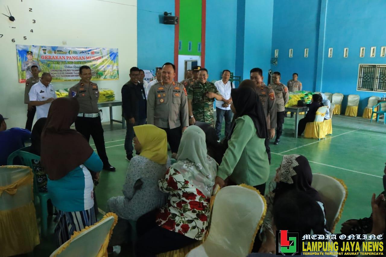 Kapolres Tulang Bawang Barat ikuti Kick Off Launching Gerakan Pangan Murah (GPM) Polri Serentak