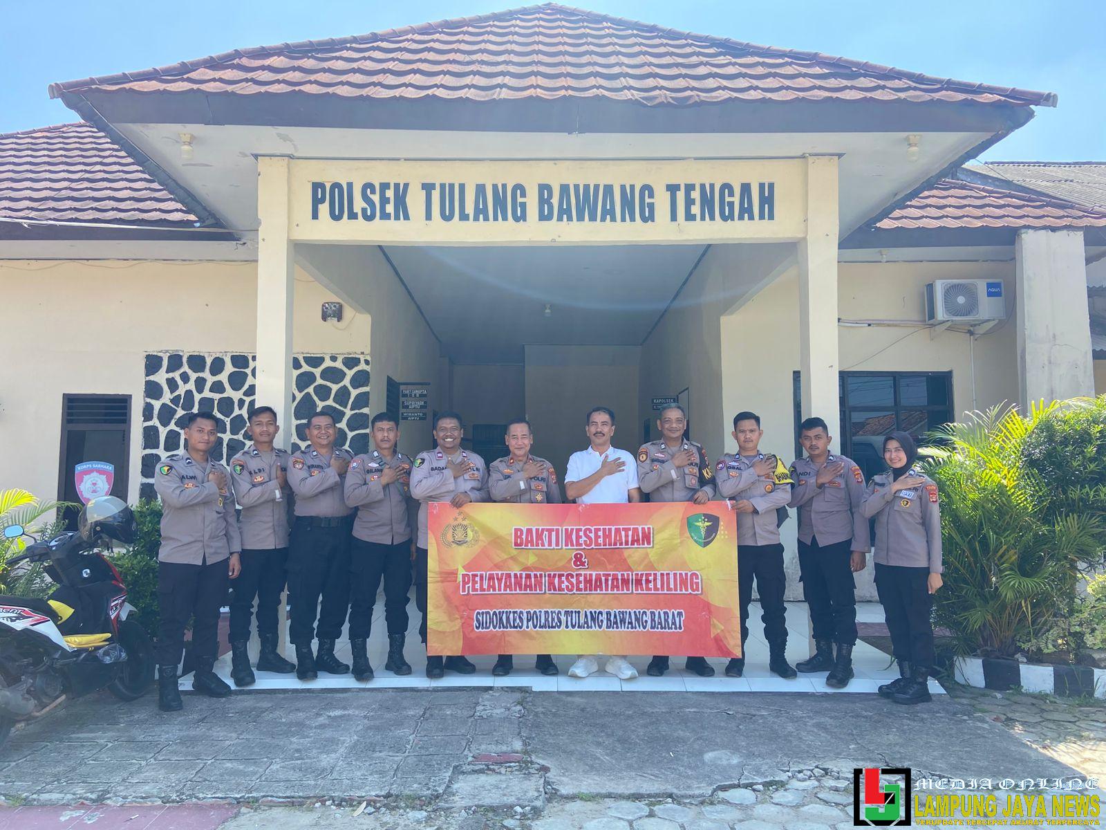 Sie Dokkes Polres Tulang Bawang Barat Gelar Patroli Rutin Kesehatan Personil Polsek Jajaran