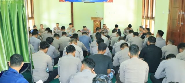 Polres Tulang Bawang Barat Gelar Doa Bersama Sambut Hari Lalu Lintas Bhayangkara ke-70