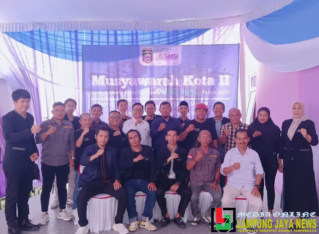 Ali Imron Muslim Kembali Pimpin SMSI Kota Metro, Komitmen Wujudkan Gedung Sekretariat dan Tingkatkan Peran Pers