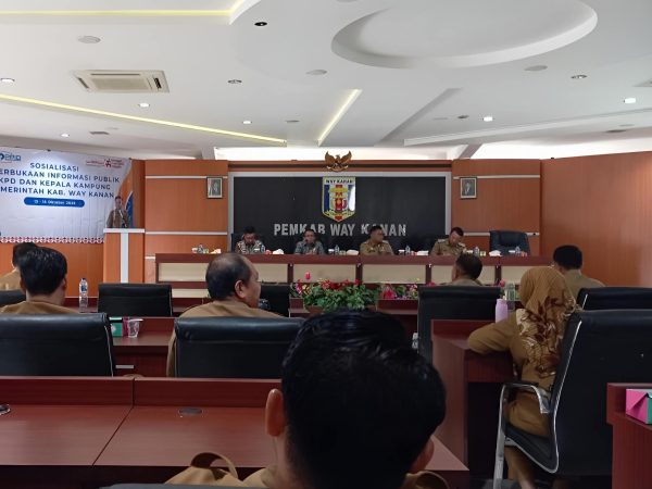 Sekda Machiavelli HT , S.STP., M.Si Buka Kegiatan Sosialisasi Keterbukaan Informasi Publik Tahun 2026