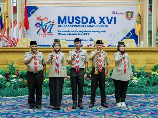 Gubernur Mirza Buka Musda XVI Pramuka Lampung, Jihan Nurlela Terpilih Jadi Ketua Kwarda 2025–2030