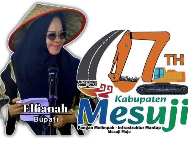 Pangan Melimpah, Infrastruktur Mantap, Mesuji Maju: Logo dan Tema HUT Ke-17 Mesuji