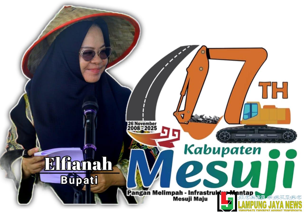 Pangan Melimpah, Infrastruktur Mantap, Mesuji Maju: Logo dan Tema HUT Ke-17 Mesuji