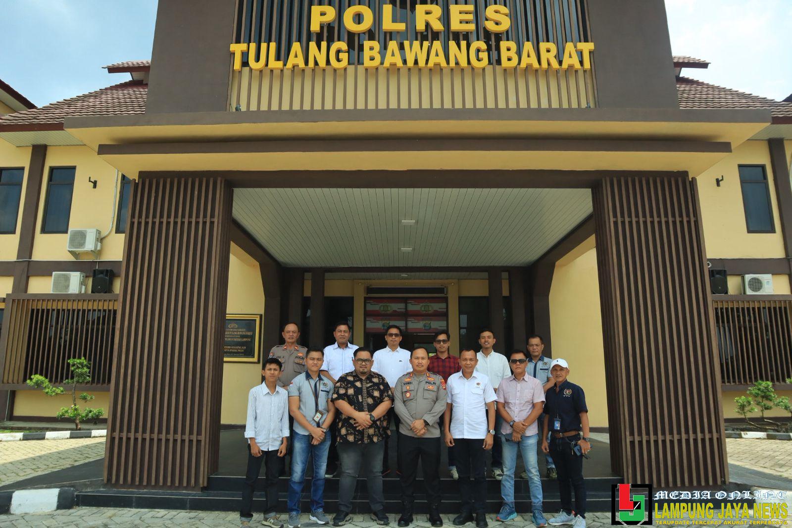 Perkuat Sinergi dan Dukung Konferkab VI Kapolres Tubaba Terima Audiensi PWI