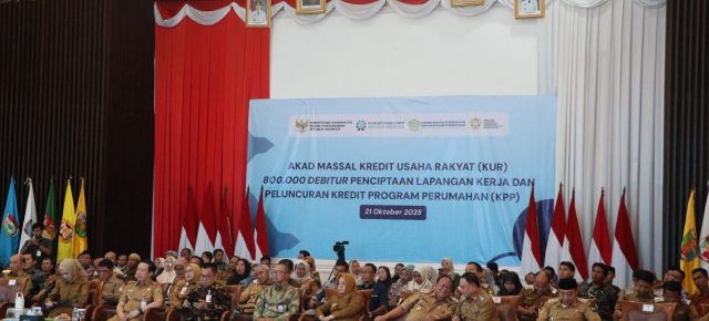 Pemerintah Kabupaten Pesisir Barat Hadiri Acara Akad Massal Kredit Usaha Rakyat (KUR) Serentak Nasional
