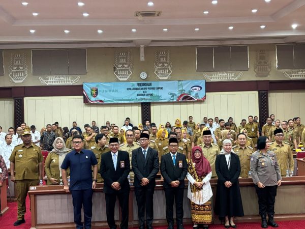 Hadiri Pengukuhan Kepala Perwakilan BPK Lampung, Mad Hasnurin: Bimbingan BPK Penting Dalam Pengelolaan Keuangan Daerah