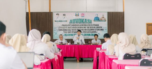 Wakil Bupati Irawan Topani Buka Kegiatan Sinkronisasi Data Aksi Konvergensi Stunting Tingkat Kabupaten