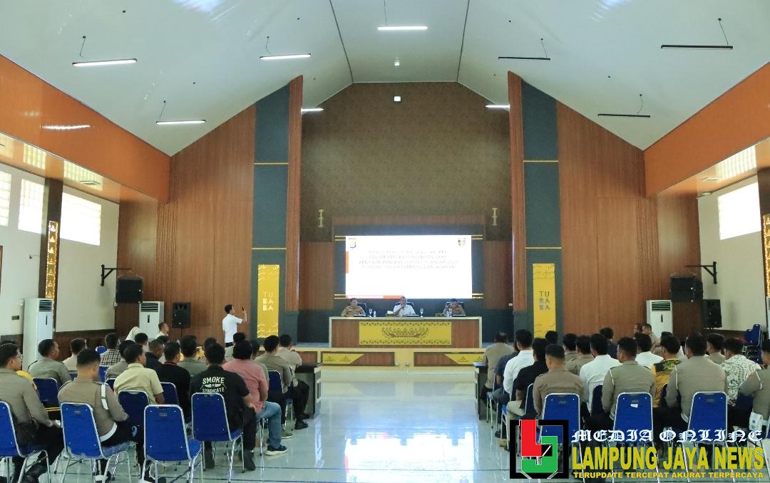 Bid Propam Polda Lampung Laksanakan PPL Dan Pemuktahiran Data Catpers di Polres Tulang Bawang Barat Dengan 2 Polres Lainnya