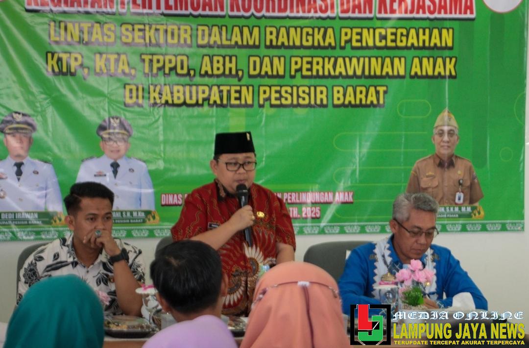 Wakil Bupati Irawan Topani Buka Koordinasi Lintas Sektor Pencegahan Kekerasan Terhadap Perempuan dan Anak, ABH, dan Perkawinan Anak