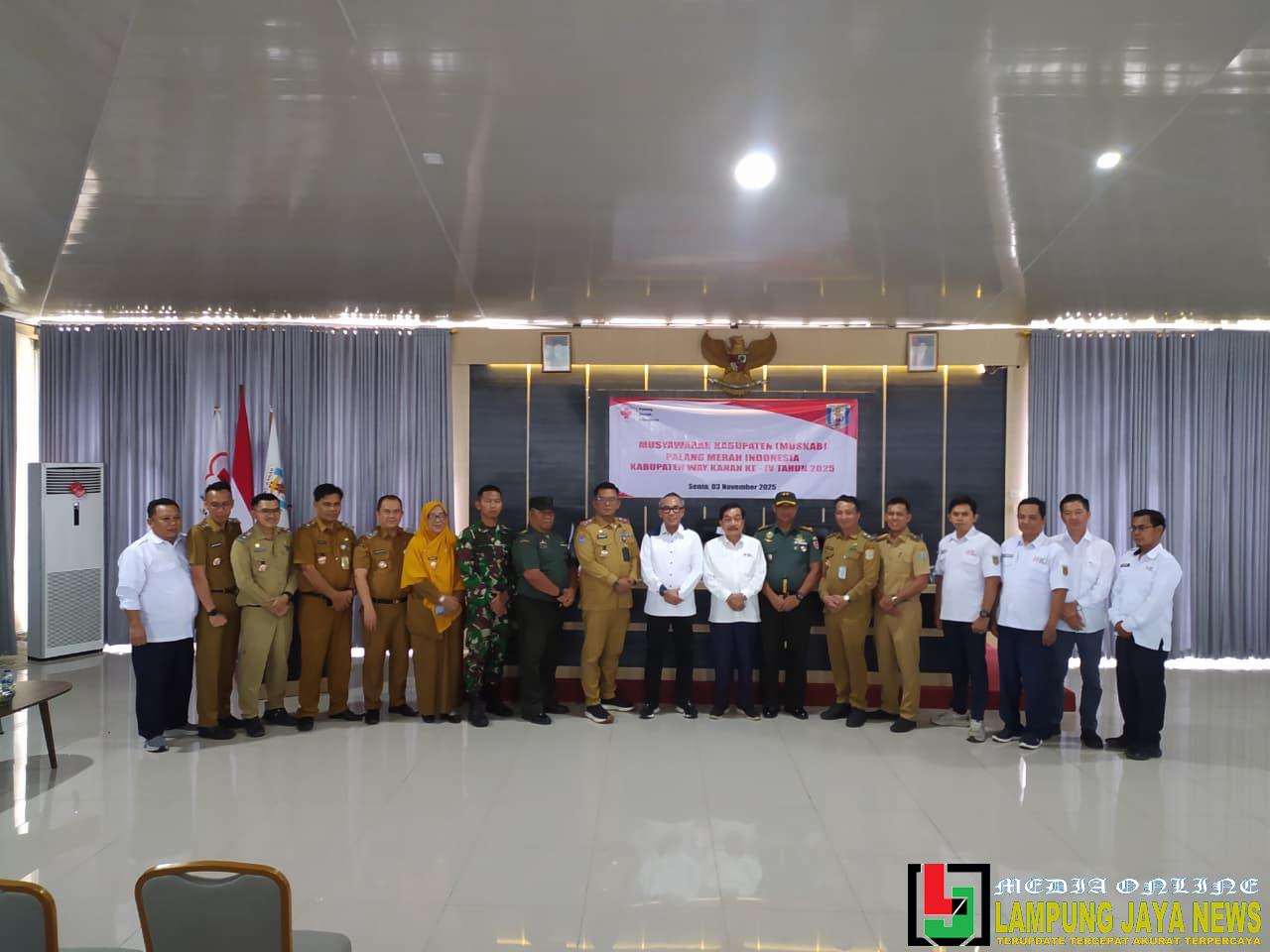 Raden Adipati Surya Terpilih Nahkodai PMI Way Kanan Periode 2025–2030