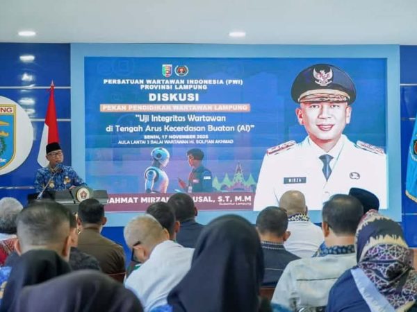 Gubernur Lampung Buka Pekan Pendidikan Wartawan, Tekankan Pentingnya Integritas di Era AI