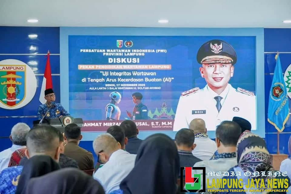 Gubernur Lampung Buka Pekan Pendidikan Wartawan, Tekankan Pentingnya Integritas di Era AI