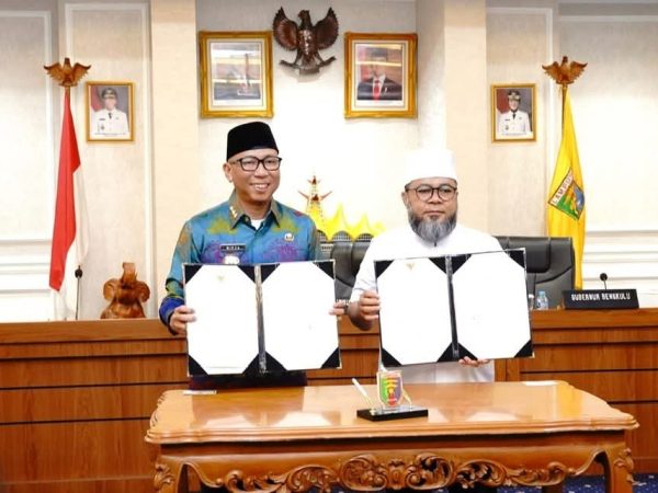 Teken MoU, Gubernur Mirza & Gubernur Helmi Hasan Wujudkan Lumbung Pangan Nasional Lampung - Bengkulu