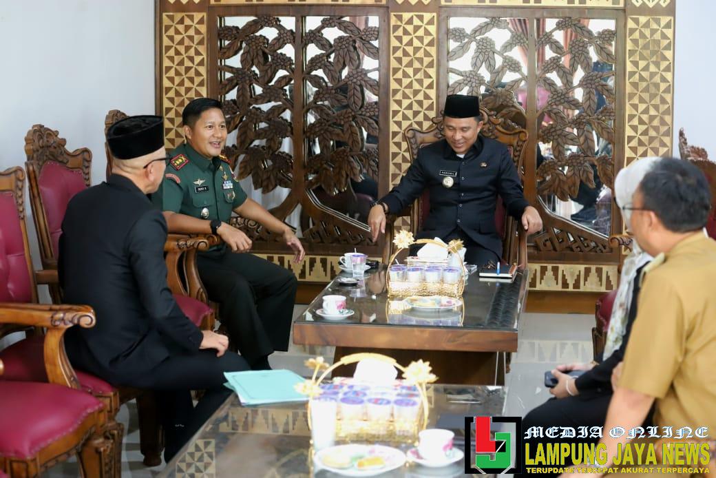 Bupati dan Damdim Lampung Barat Bersinergi Sukseskan Program Koperasi Merah Putih