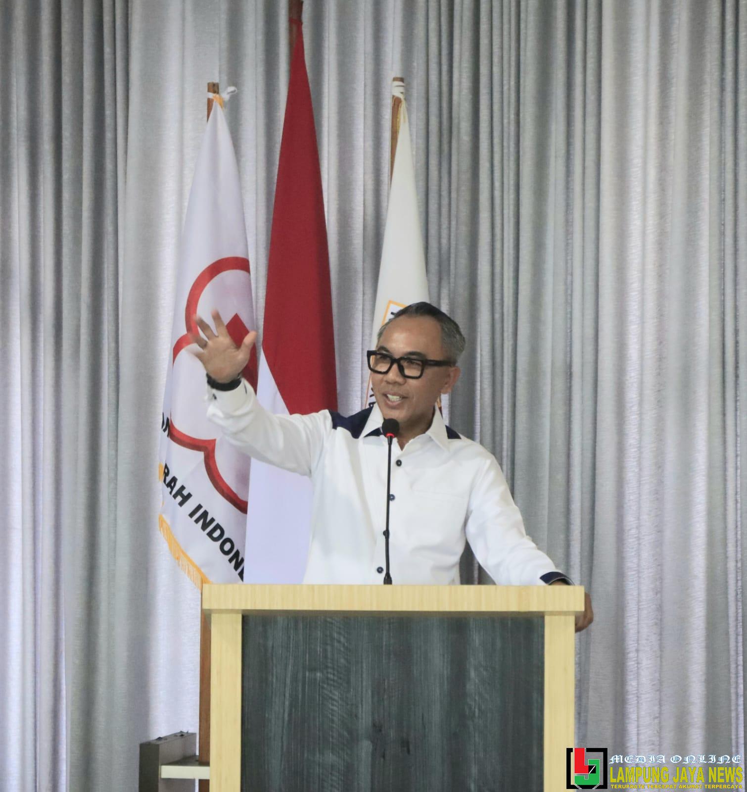 Dampingi Raden Adipati Surya, Ilham Fadli Siap Jalankan Misi Kemanusian Bersama PMI Way Kanan