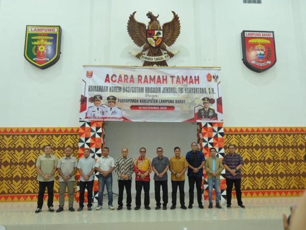 Malam Ramah Tamah Forkopimda dan Sekda Lambar Bersama Komandan Korem 043 Gatam