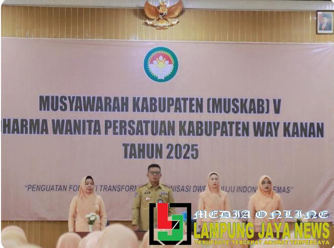 Sekda Machiavelli HT buka MUSKAB ke- V DWP Kabupaten Way Kanan Tahun 2025 Sekda Machiavelli HT buka MUSKAB ke- V DWP Kabupaten Way Kanan Tahun 2025