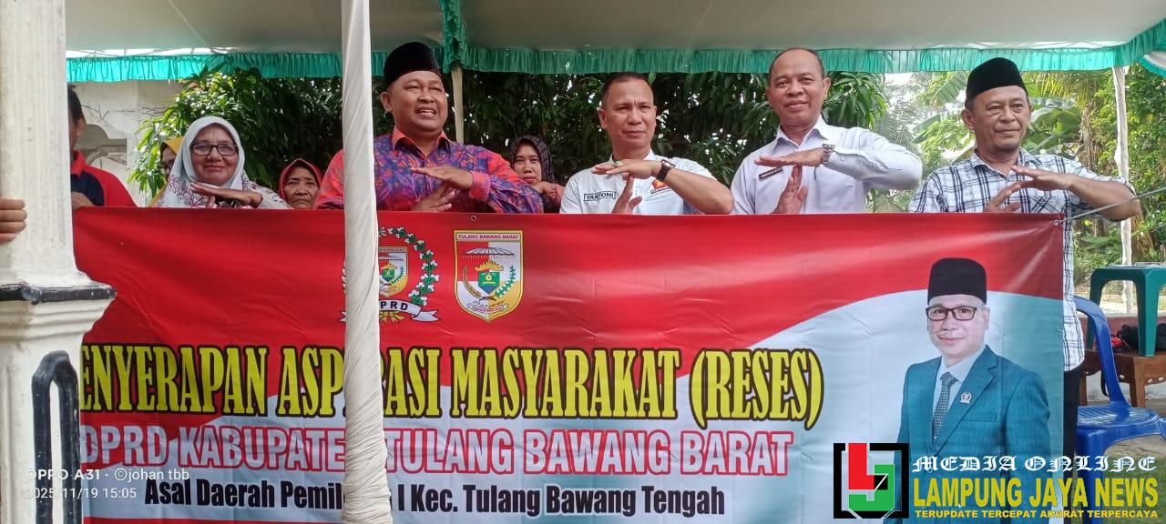 Anggota DPRD Tubaba Yantoni Gelar Reses di Panaragan Jaya Indah