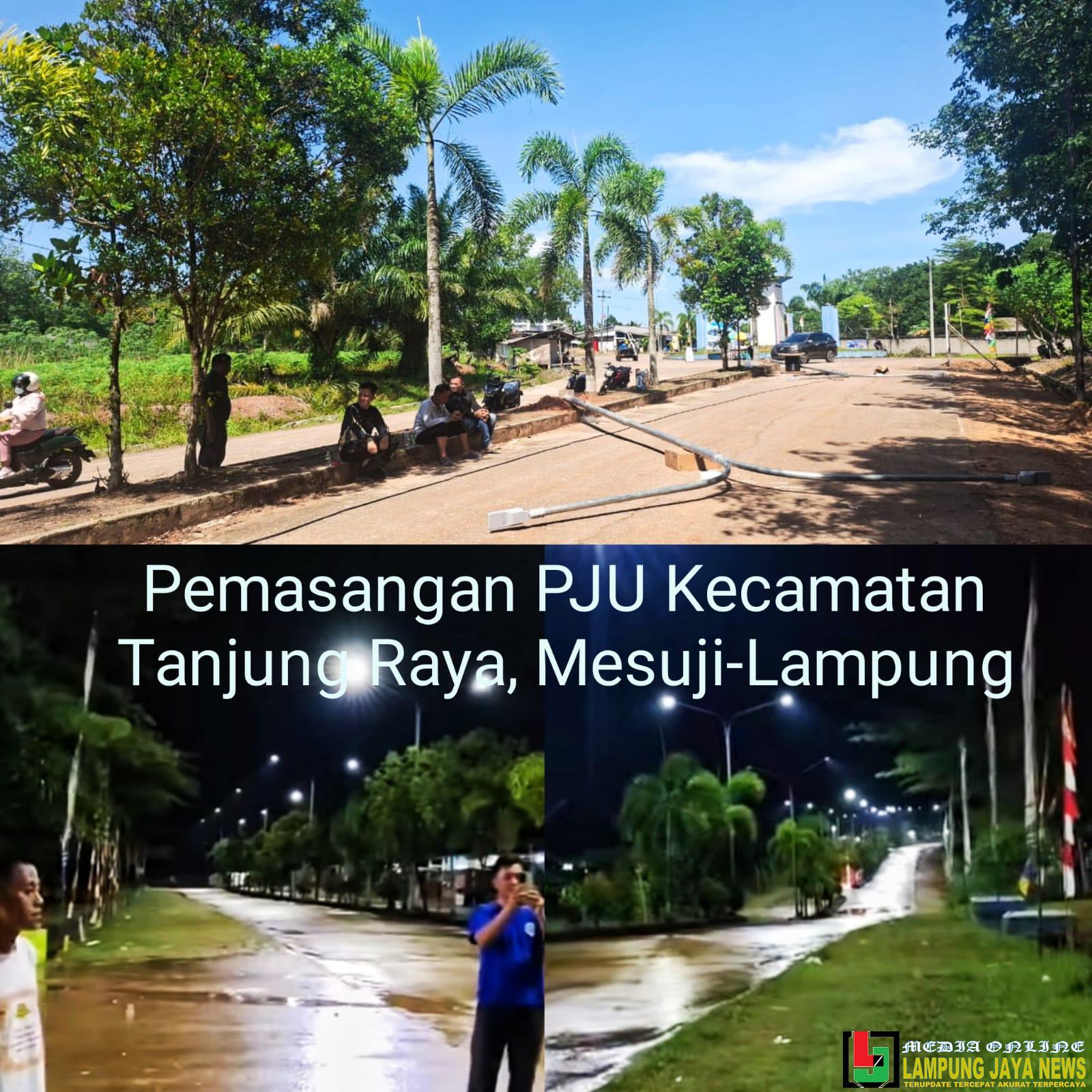 Mesuji: PJU Terpasang, Jadi Wajah Baru Estetika Median Jalan