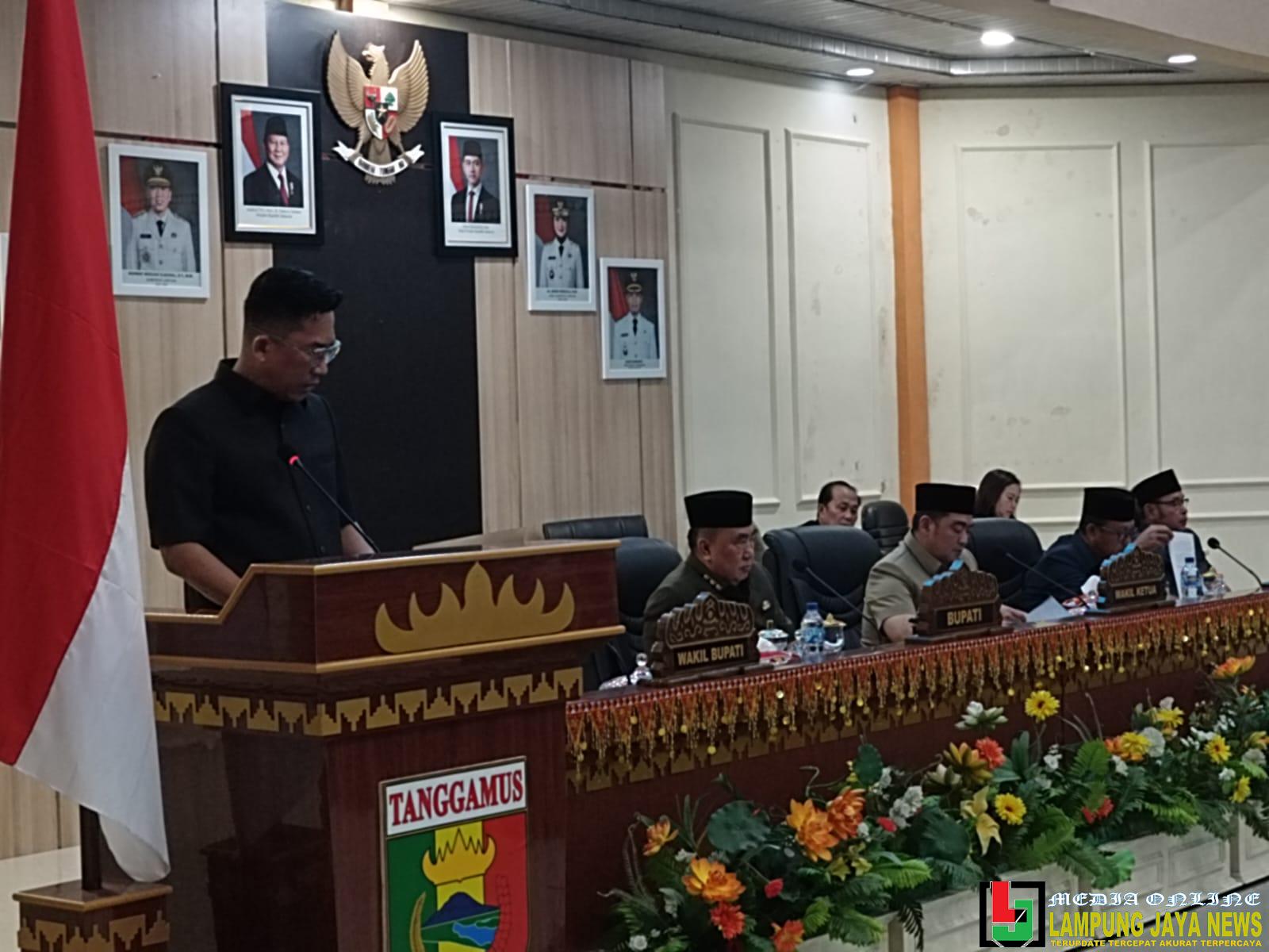 Rapat Paripurna, DPRD Kabupaten Tanggamus Setujui Raperda RPJMD Tahun 2025 - 2029