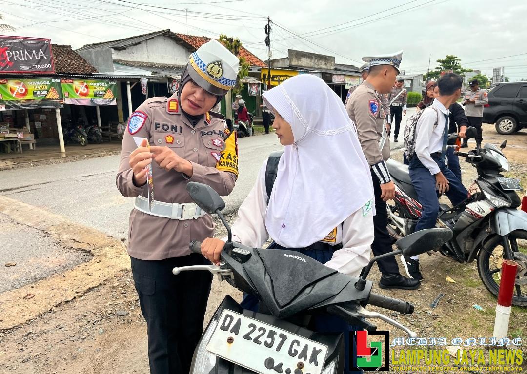 Operasi Zebra Krakatau 2025, Satlantas Polres Tubaba Lakukan Pendekatan Edukatif Dan Humanis Kepada Pelanggar Lalu Lintas