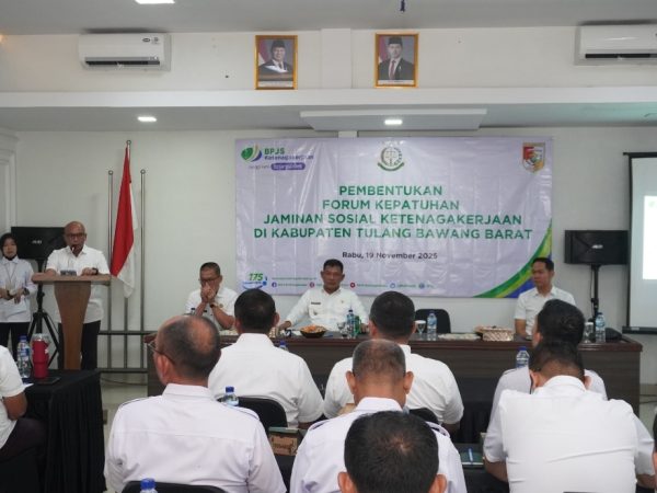 Bersama Kejari dan BPJS, Pemkab Tubaba Bentuk Forum Kepatuhan Jaminan Sosial Ketenagakerjaan