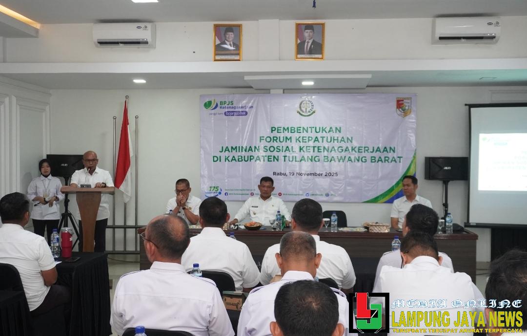 Bersama Kejari dan BPJS, Pemkab Tubaba Bentuk Forum Kepatuhan Jaminan Sosial Ketenagakerjaan Bersama Kejari dan BPJS, Pemkab Tubaba Bentuk Forum Kepatuhan Jaminan Sosial Ketenagakerjaan
