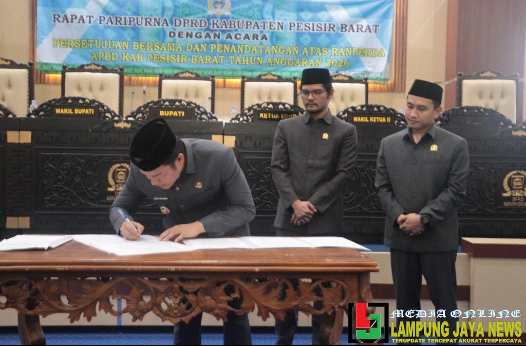 Rapat Paripurna, DPRD Pesibar Setujui Ranperda APBD Tahun Anggaran 2026 Rapat Paripurna, DPRD Pesibar Setujui Ranperda APBD Tahun Anggaran 2026