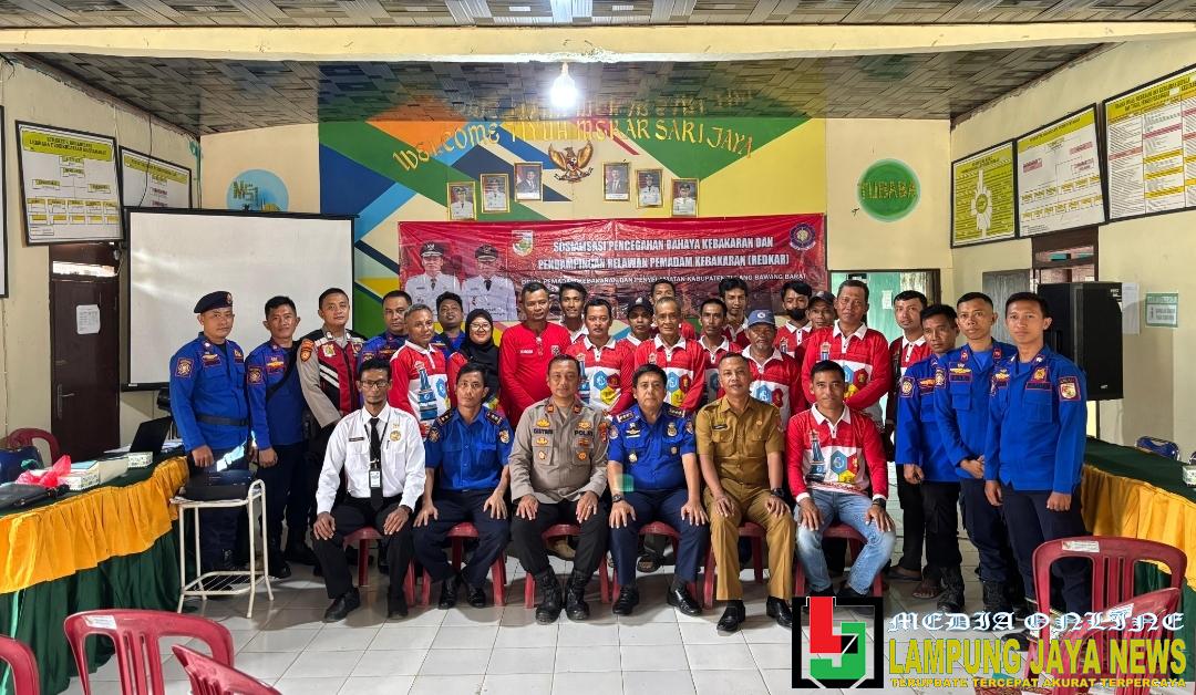 Kapolsek Lambu Kibang bersama Dinas Pemadam Kebakaran Sosialisasi Pencegahan Kebakaran dan Ingatkan Warga Untuk Waspada