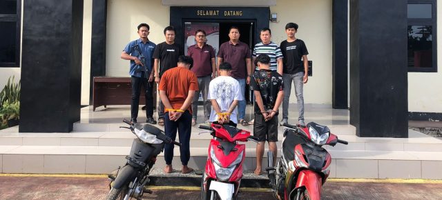 Polsek Pulau Panggung Unggkap Dua Kasus Curanmor Dan Tanggkap Tiga Pelaku Beraksi Di Tanggamus