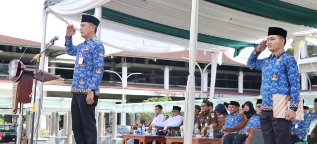 Asisten III Armen Qodar Pimpin Upacara Peringatan HUT Korpri Ke-54
