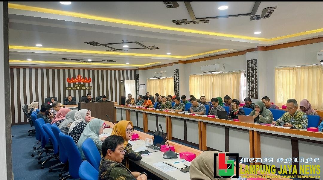 Pemkab Pesisir Barat Hadiri Rapat Evaluasi Ranperda dan Ranperbup APBD Tahun 2026 di Provinsi Lampung